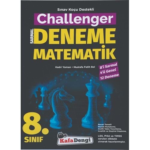 Kafa Dengi 8. Sınıf Challenger Matematik Branş Denemesi (12'li) (Tümü Video Çözümlü)