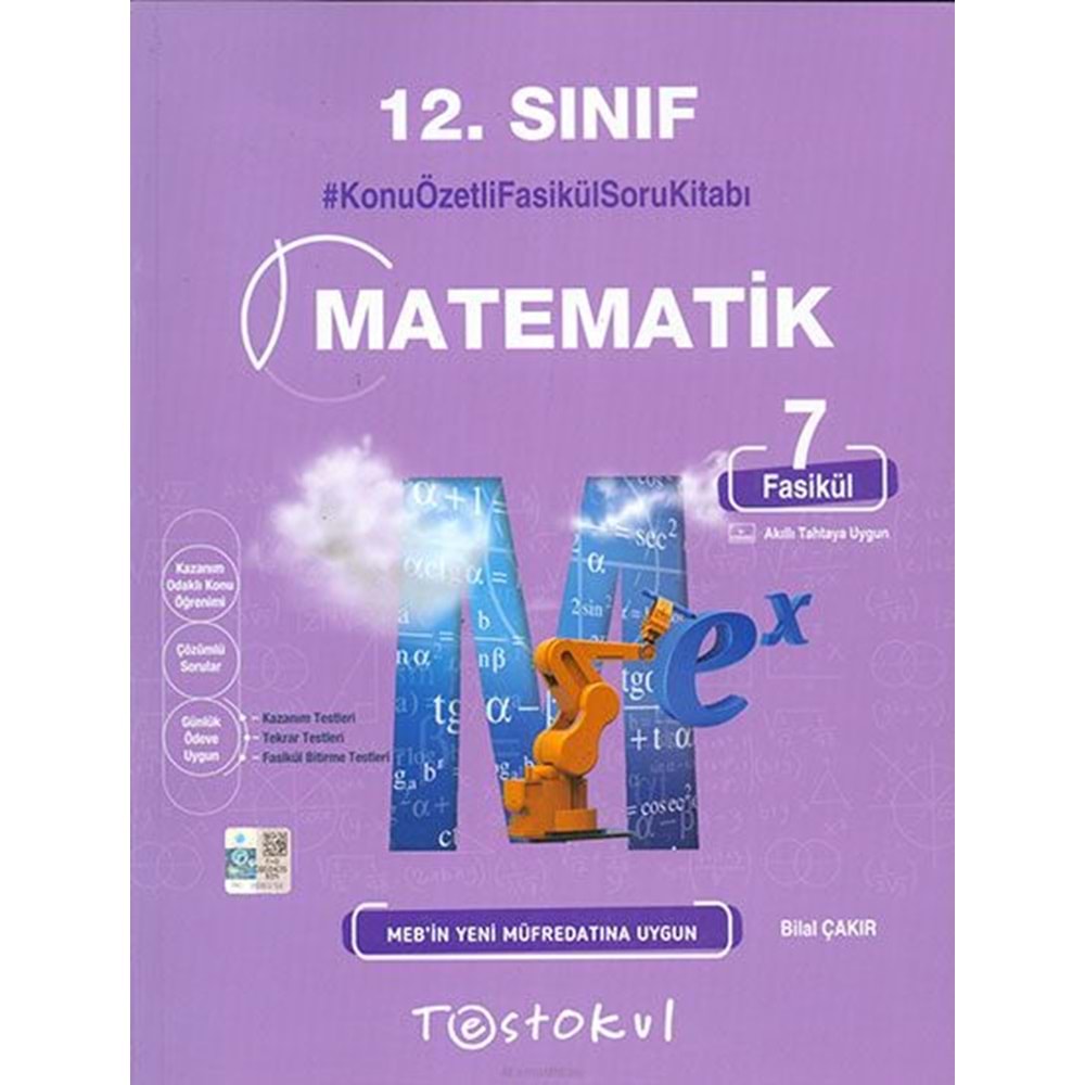 Test Okul 12. Sınıf Matematik Konu Özetli Fasikül Soru Kitabı 7 Fasikül
