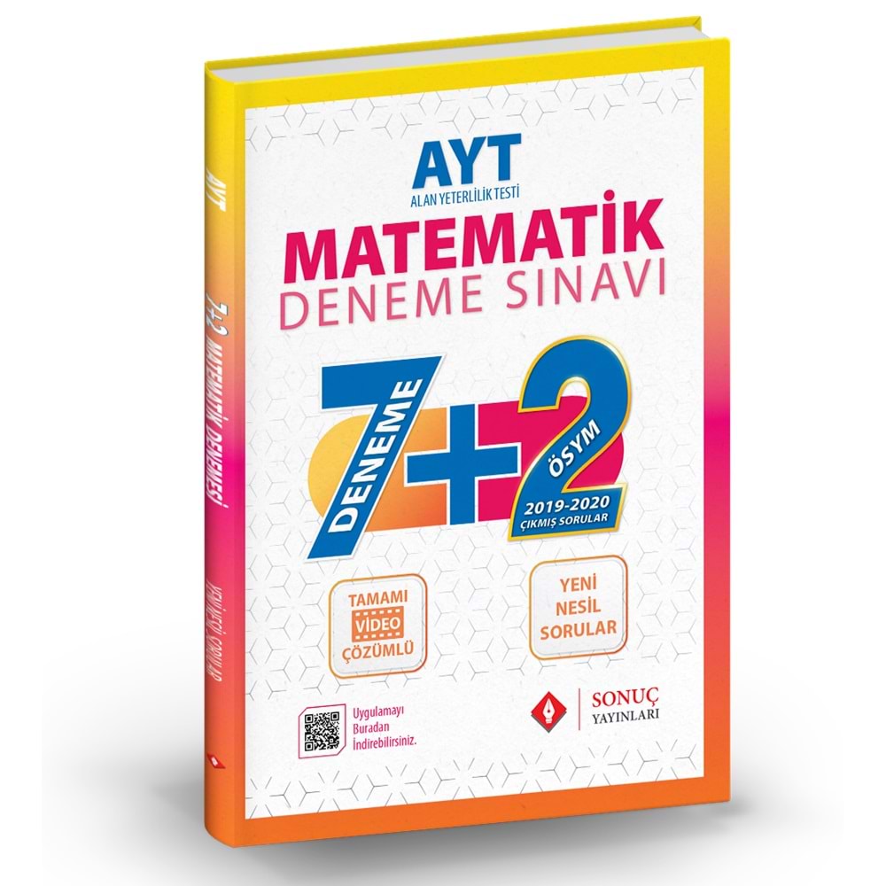 Sonuç AYT Matematik 7+2 Deneme Sınavı 2021-2022
