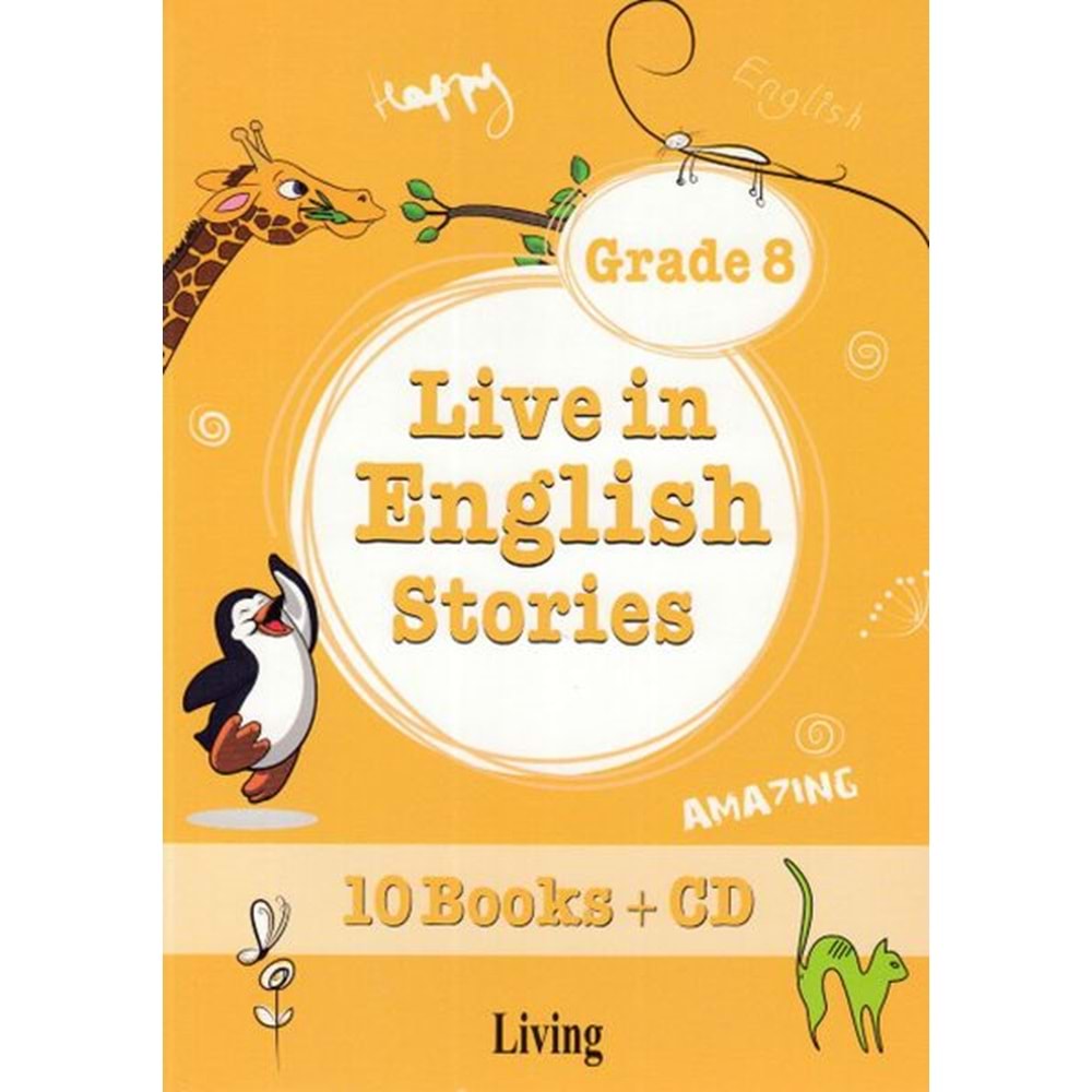 Live in English Stories Grade 8 10 Books CD