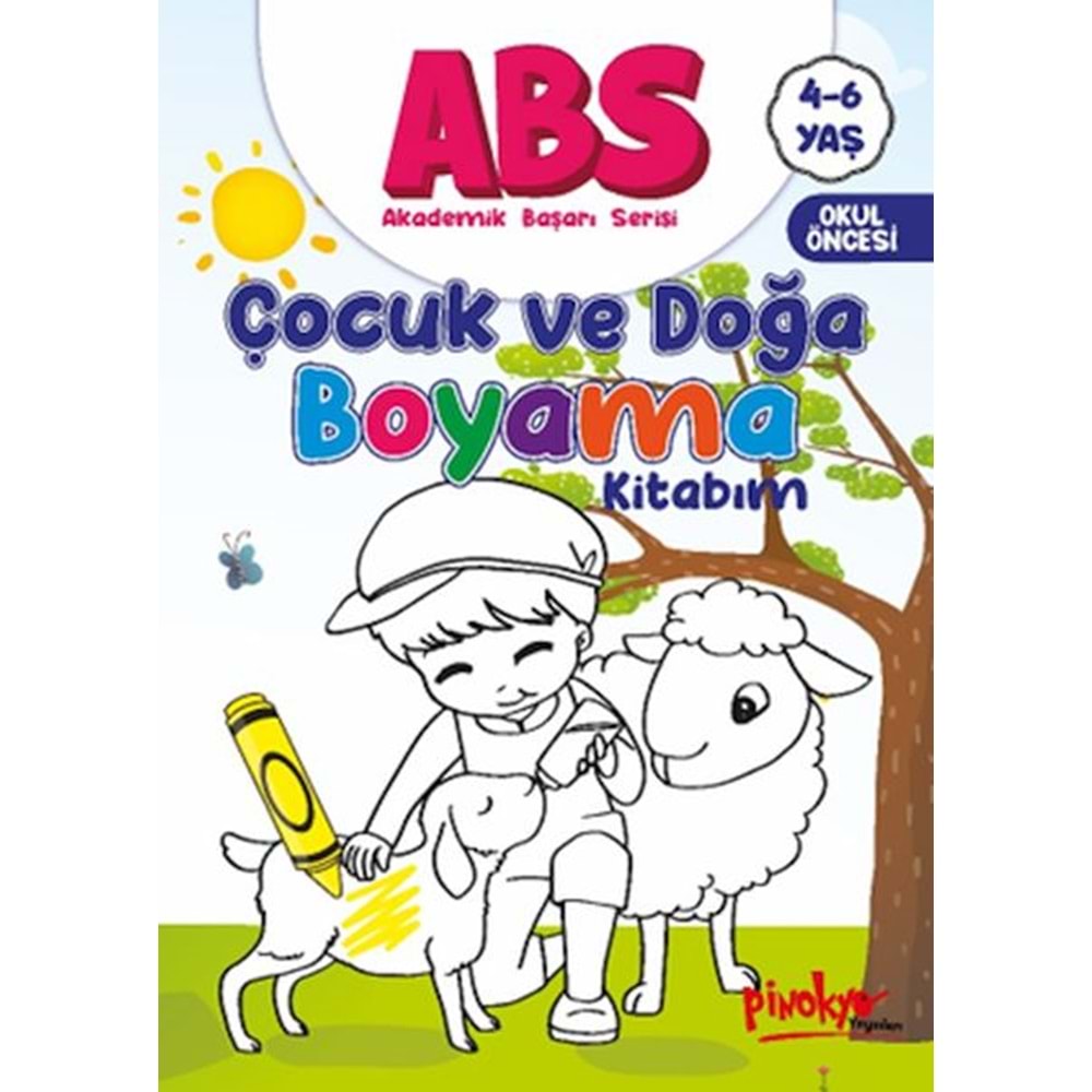 ABS 4 6 Yaş Çocuk ve Doğa Boyama Kitabım