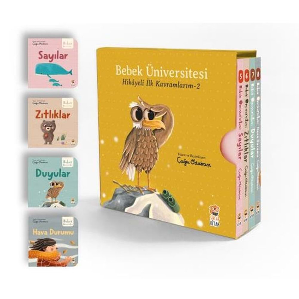 Bebek Üniversitesi 2 - Hikayeli İlk Kavramlarım Set (4 Kitap)