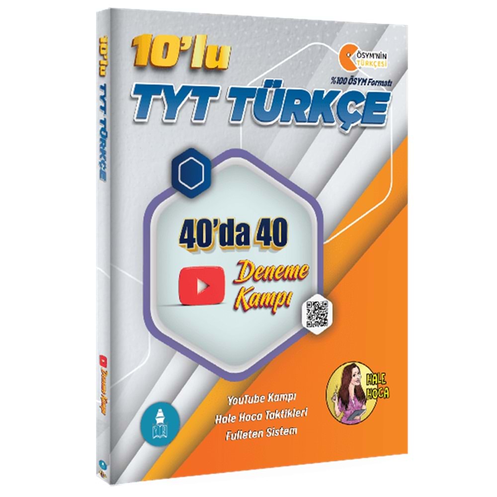 Gezgin Türkçe Hale Hoca 10'lu TYT Türkçe 40'ta 40 Deneme Kampı