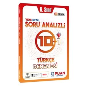 Puan 6. Sınıf Türkçe Soru Analizli 10+1 Deneme