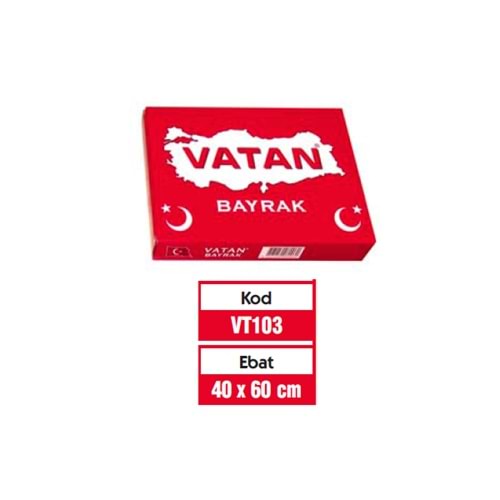 VATAN BAYRAK 40X60