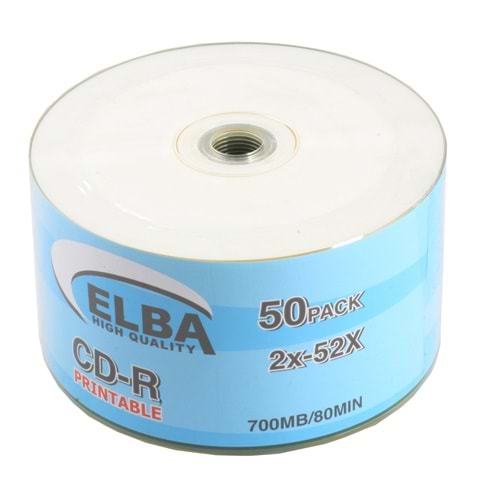 ELBA CD-R 700MB/800MIN PRİNTABLE SHRİNK