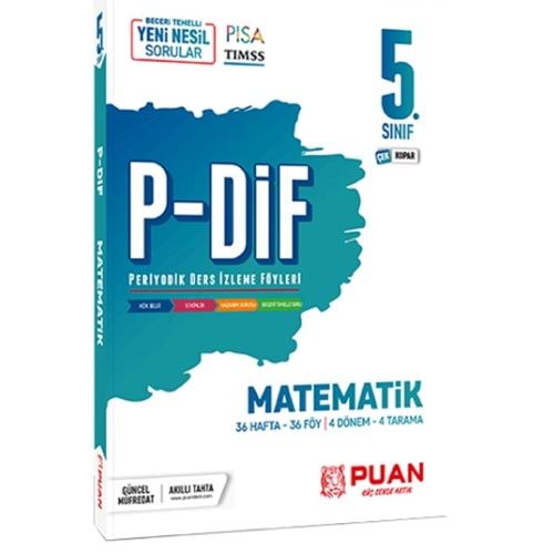 Puan 5. Sınıf Matematik PDİF Ders İzleme Föyleri