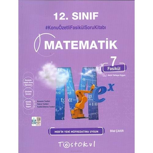Test Okul 12 Sınıf Matematik Konu Özetli Fasikül Soru Kitabı 7 Fasikül