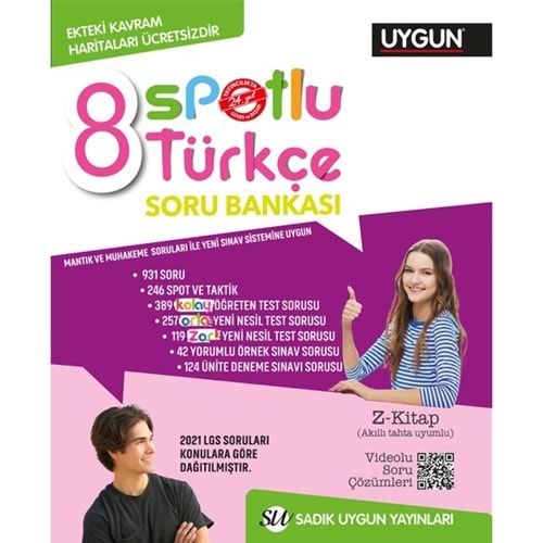 Sadık Uygun 8. Sınıf Yeni Spotlu Türkçe Soru Bankası