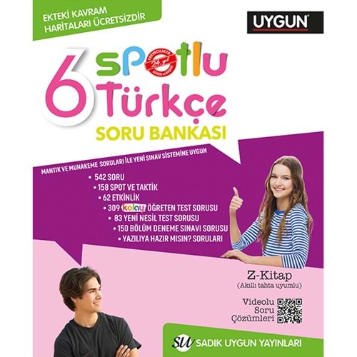 Sadık Uygun 6. Sınıf Yeni Spotlu Türkçe Soru Bankası