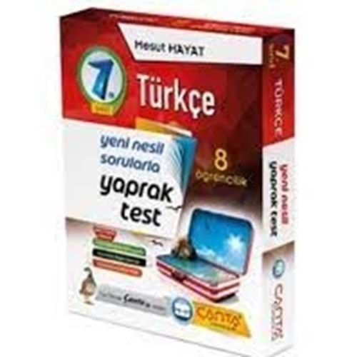 Çanta 7. Sınıf Türkçe 8 Öğrencilik Kutu Yaprak Test
