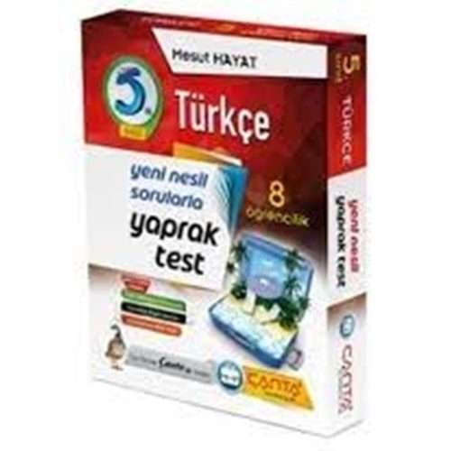 Çanta 5. Sınıf Türkçe 8 Öğrencilik Kutu Yaprak Test