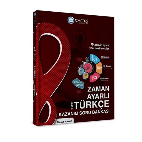 Çanta 8. Sınıf Türkçe Zaman Ayarlı Kazanım Soru Bankası 2023