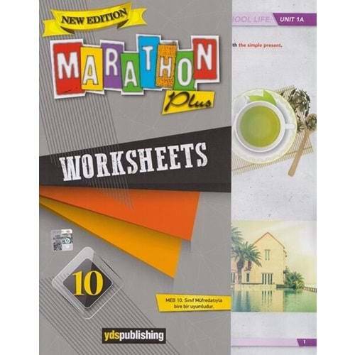 YDS Publishing 10. Sınıf New Edition Marathon Plus Worksheets