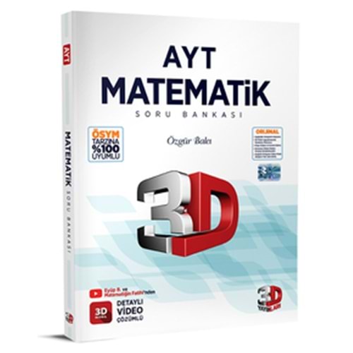 3D AYT Matematik Video Çözümlü Soru Bankası