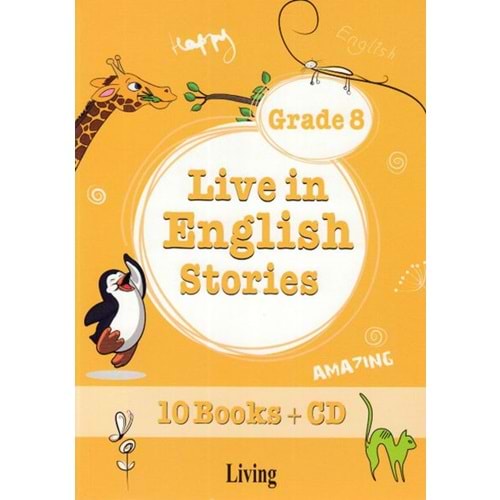 Live in English Stories Grade 8 10 Books CD