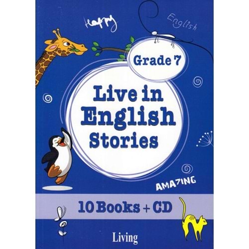 Live in English Stories Grade 7 10 Books CD