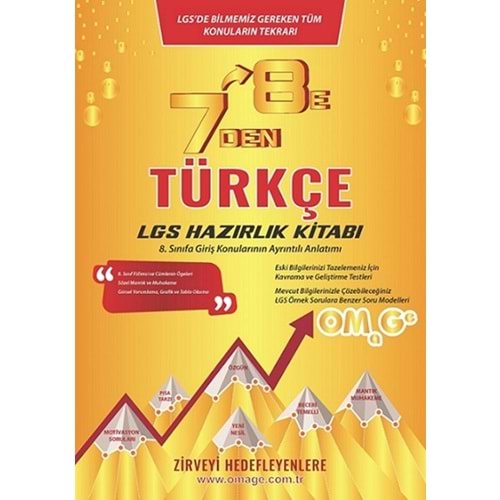 Omage 7 den 8 e LGS Türkçe Hazırlık Kitabı
