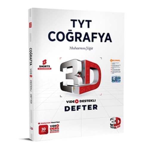 3D TYT Coğrafya Video Destekli Defter