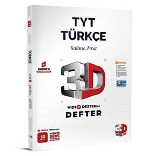 3D TYT Türkçe Video Destekli Defter