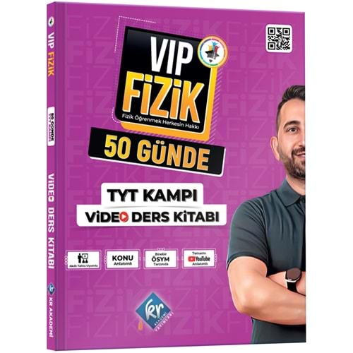 KR Akademi TYT Vip Fizik 50 Günde Video Ders Kamp Kitabı
