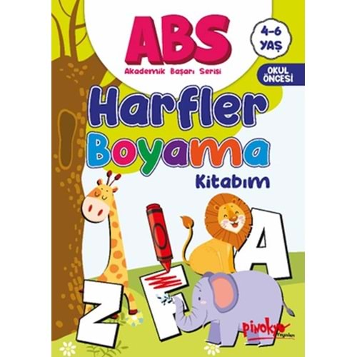 ABS 4 6 Yaş Harfler Boyama Kitabım