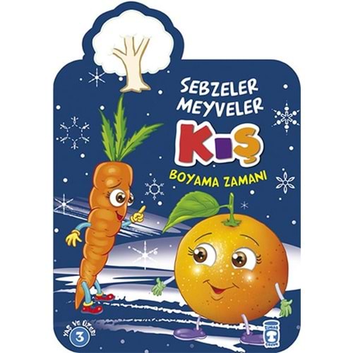 Kış Boyama Zamanı - Sebzeler Meyveler