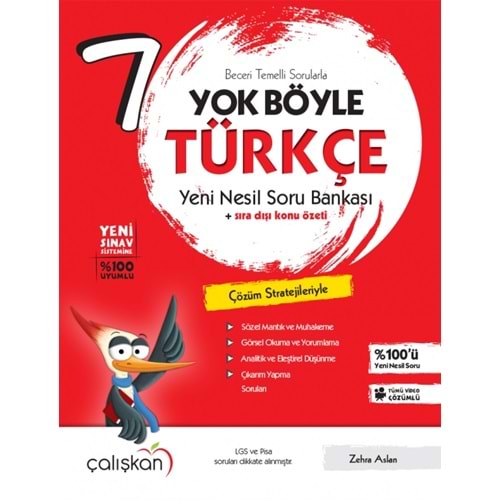 Çalışkan 7. Sınıf Yok Böyle Türkçe Soru Bankası