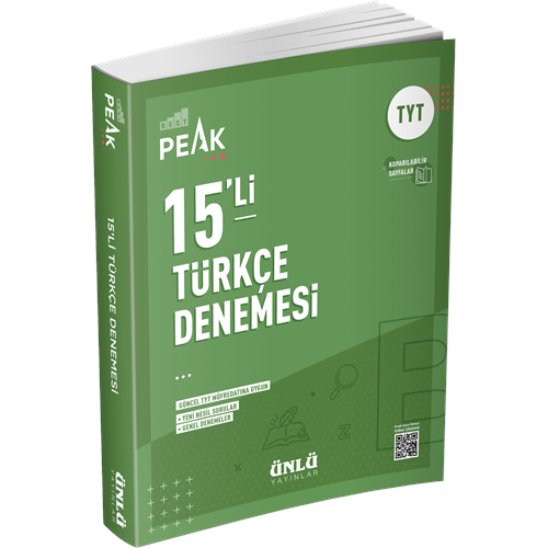 Ünlü Best Peak 15 li TYT Türkçe Denemeleri