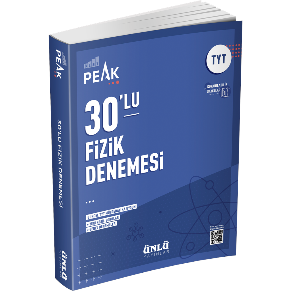 Ünlü Best Peak 30 lu TYT Fizik Denemeleri