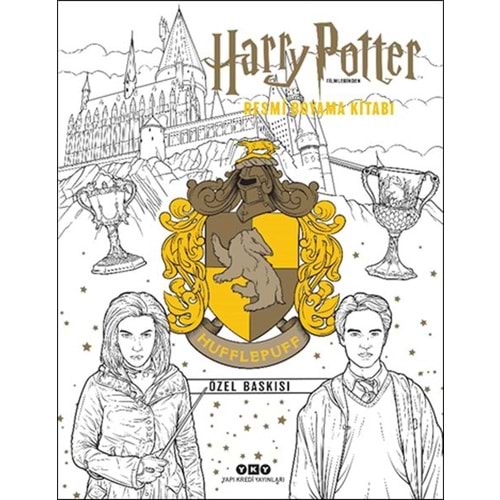 Harry Potter Filmlerinden Resmi Boyama Kitabı Hufflepuff Özel Baskısı