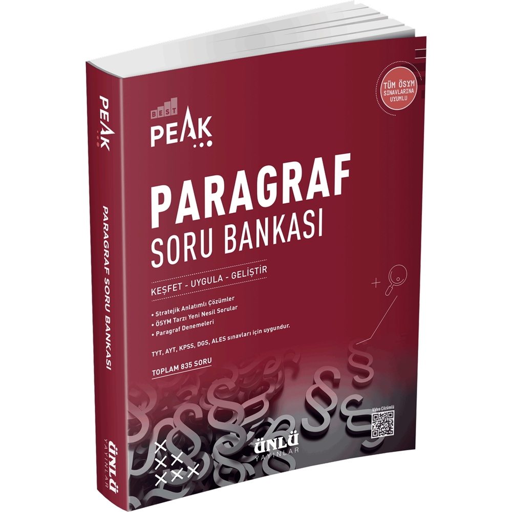 Ünlü TYT Paragraf Best Peak Soru Bankası