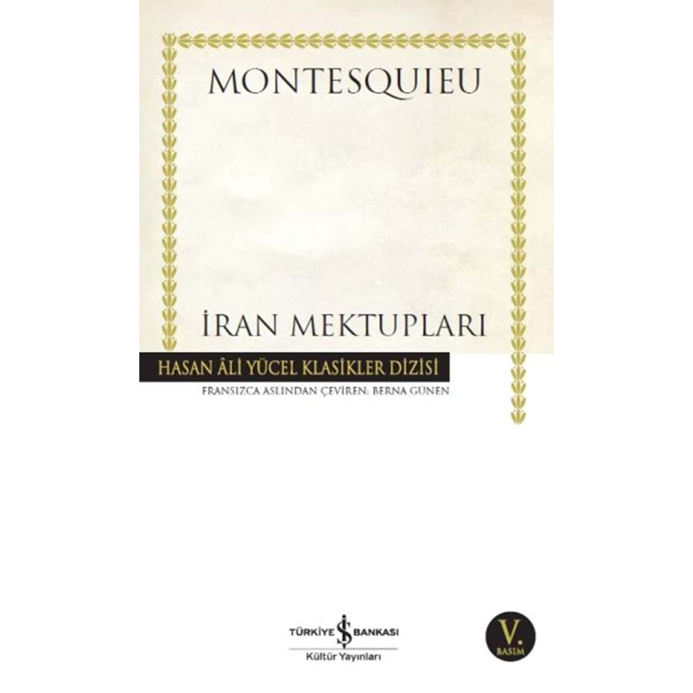 İran Mektupları Hasan Ali Yücel Klasikleri