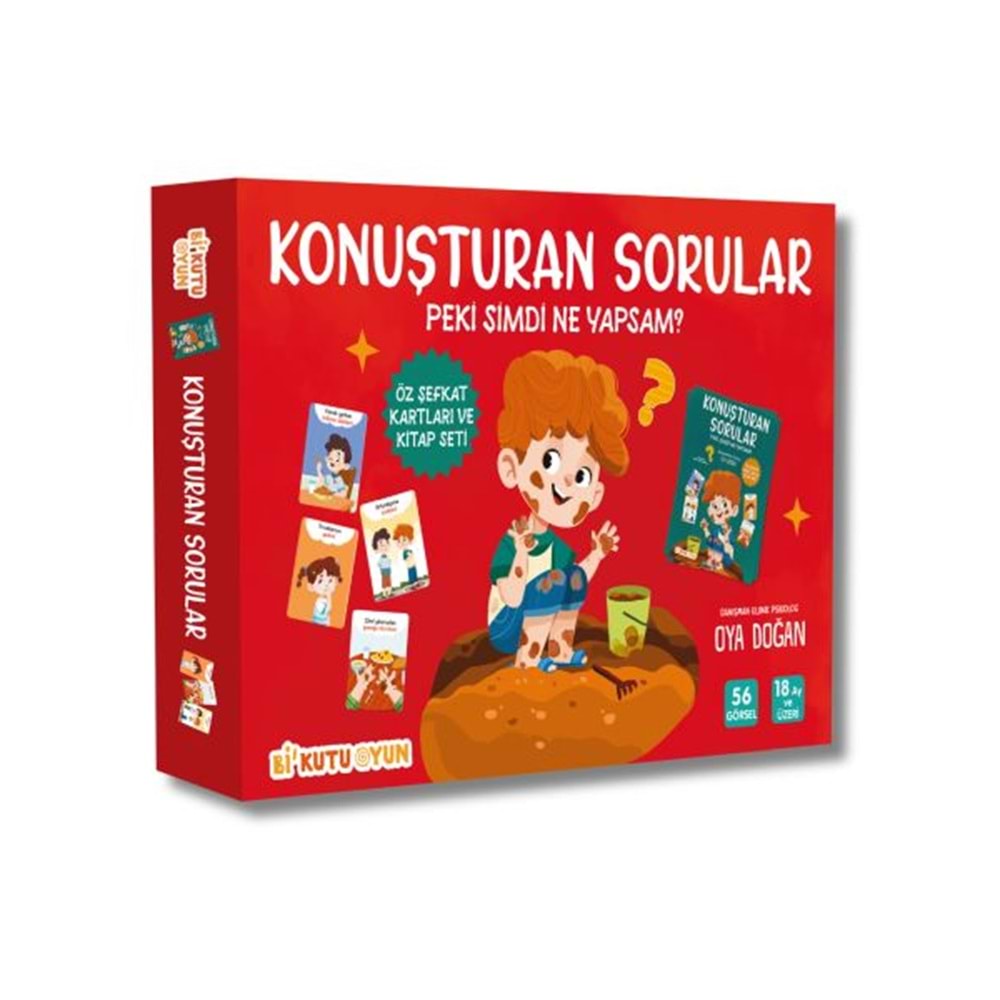 Konuşturan Sorular – Peki Şimdi Ne Yapsam? (Öz Şefkat Kartları ve Kitap Seti)