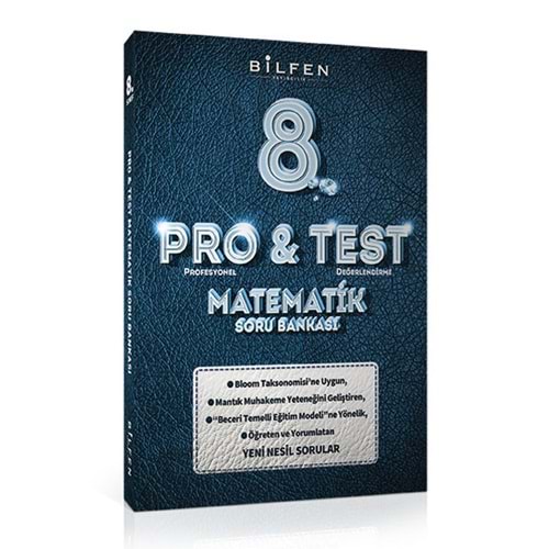 Bilfen 8. Sınıf Matematik Pro&Test Soru Bankası