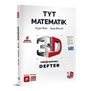 3D TYT Matematik Video Destekli Defter