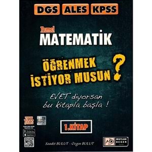 Mutlak Değer DGS ALES KPSS Temel Matematik Öğrenmek İstiyor Musun 1. Kitap