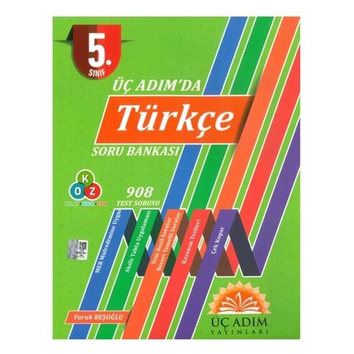 Üç Adım 5. Sınıf Üç Adım'da Türkçe Soru Bankası