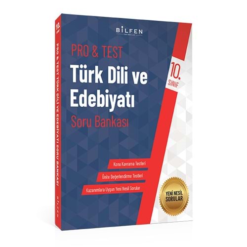 Bilfen 10. Sınıf Türk Dili ve Edebiyatı Pro&Test Soru Bankası