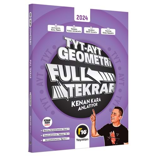 F10 Kenan Kara TYT-AYT Geometri Full Tekrar Video Ders Kitabı